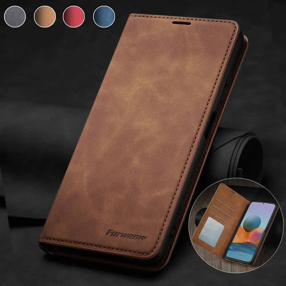 Luxurious Leather Flip Phone Case with Card Wallet Cover