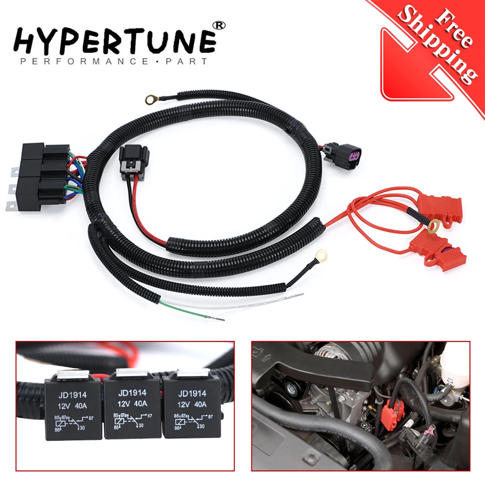 

Электрический ЭБУ-контроль, двойной вентилятор, модернизация проводки, соединитель, жгут проводов для 99-07 GM, Silverado, Sierra важно 7L5533A226T