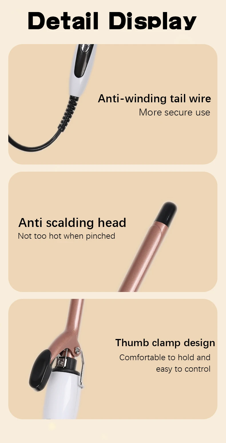 Euro 0.51 Inch Ultra Fine Curling Iron - Image 6