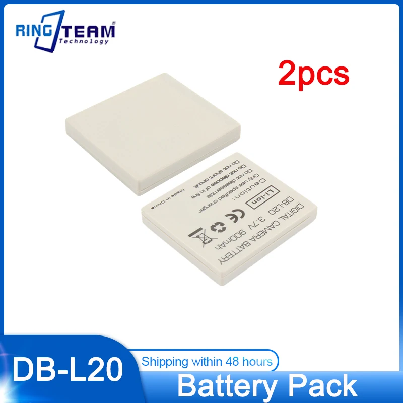 

2 ×аккумулятор для Sanyo DB-L20 DBL20 Xacti VPC-C4V VCP-CG9 VPC-C1 (D)