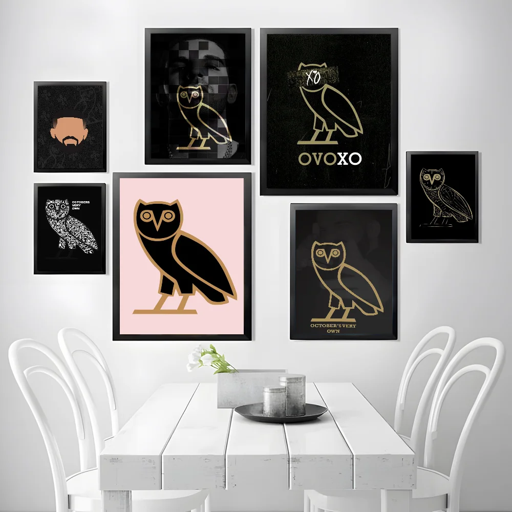 Fashion Drake O-Ovo Owl Poster High Quality Wall Art for Home Office  Bedroom Living Room Hallway Bar Perfect Gift Idea - AliExpress, image size:1000x1000