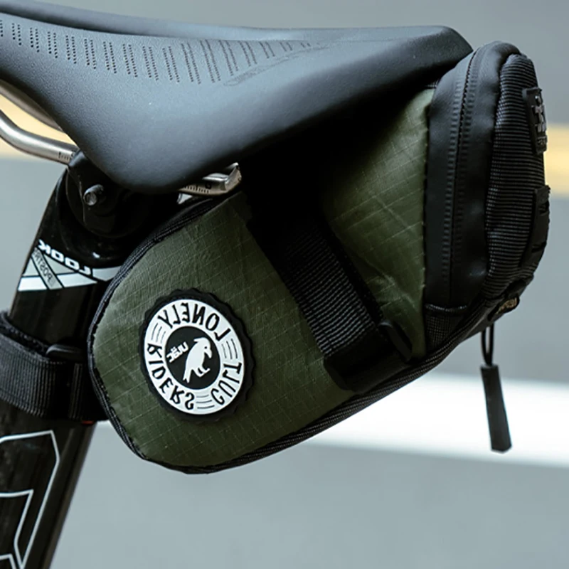 Bike bag ULAC touring bike seatpost bag waterproof nylon bicycle saddle racing road bike storage pannier colorful MTB saddle rear pouch