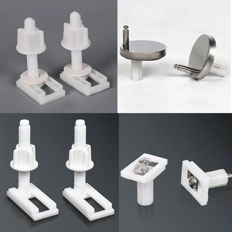 Toilet Seat Hinges Mountings Closestool Bolt Anchoring Screw Universal Toilet Replacement Accessories Bathroom Fixture Fittings