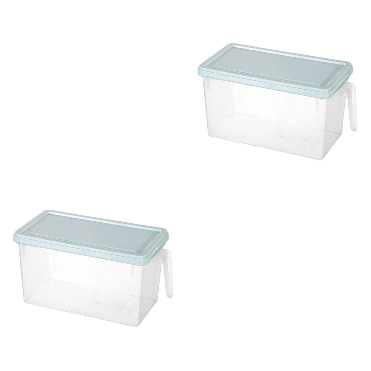

2 Pack Food Container Containers Refrigerator Rectangular Boxes with Lid Storage