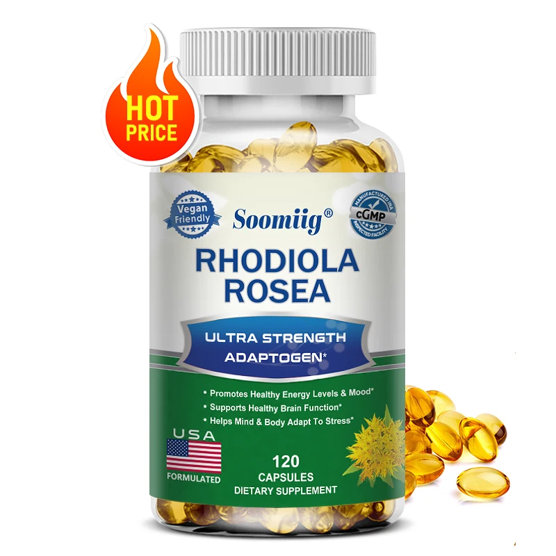 

Soomiig Rhodiola Rosea Supplement 1000 Mg Vegan Capsules, Supports Healthy Mood, Resilience To Stress, Non-GMO