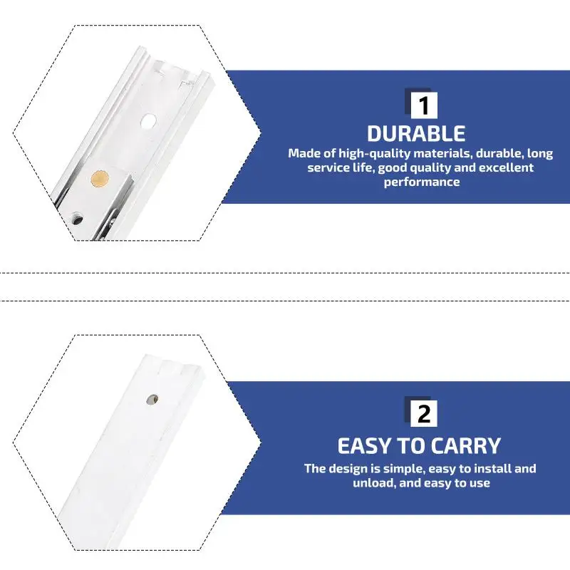 Description Picture 3 of item2 Pcs Drawer Slides Mini Furniture Miniature Cabinet Rails The Stage Aluminum Alloy Extended