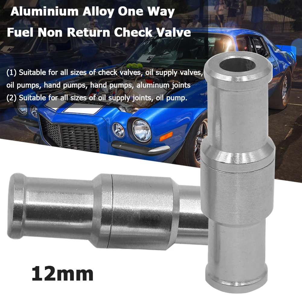 Aluminium Alloy Petrol Diesel Valve Adjustable Non-Return One Way Check Valve Aging Resistance for Helicopters Ships Motorcycles