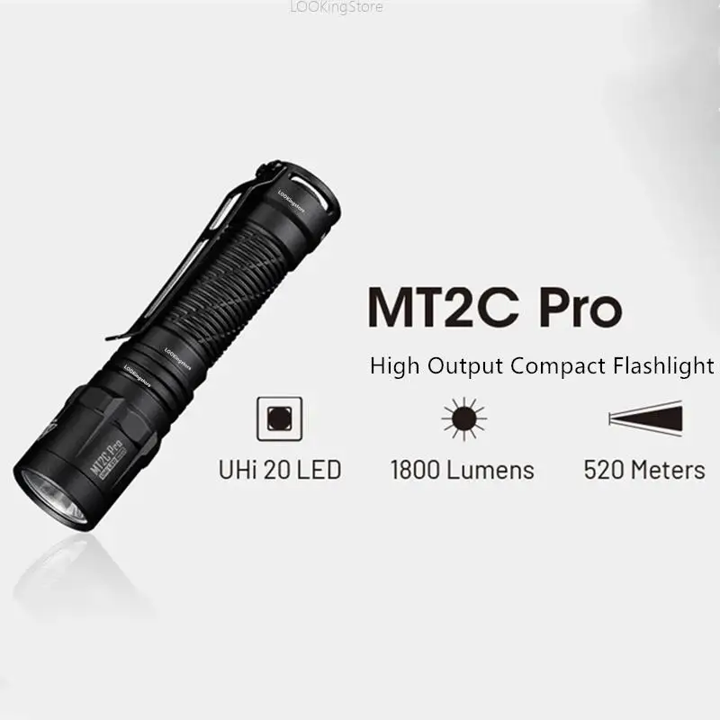 Nitecore MT2C 프로 사진 손전등, UHi20 LED 조명, 충전식 조명, 야외 하이킹 캠핑 사진 조명