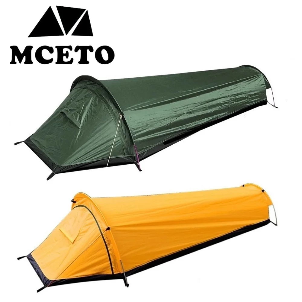 

Ultralight Camping Tent 1 Person Tourist Backpacking Tent Waterproof Outdoor Hiking Sleeping Bag Tent Bivvy Single Person Tent