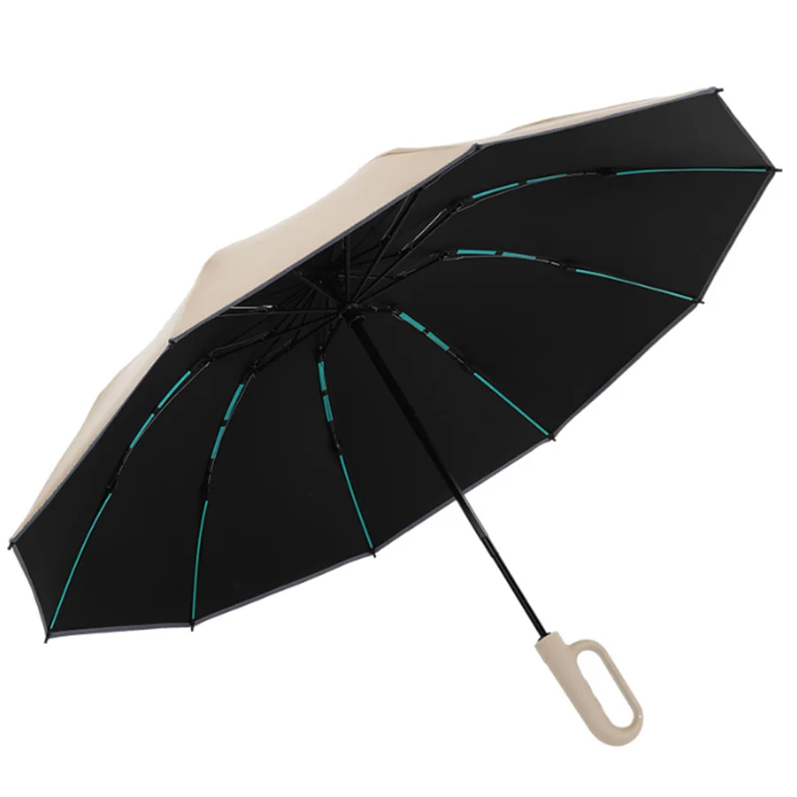 60 Bones Strong Windproof Automatic Folding Sunshade UV Protection Large Parasol For Men Women