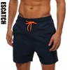 ESCATCH  Hot Sale Swimming Shorts Men Surf Board Summer Sport Beach Shorts De Bain Homme Swimwear Pants Quick Dry Solid Swimsuit 1