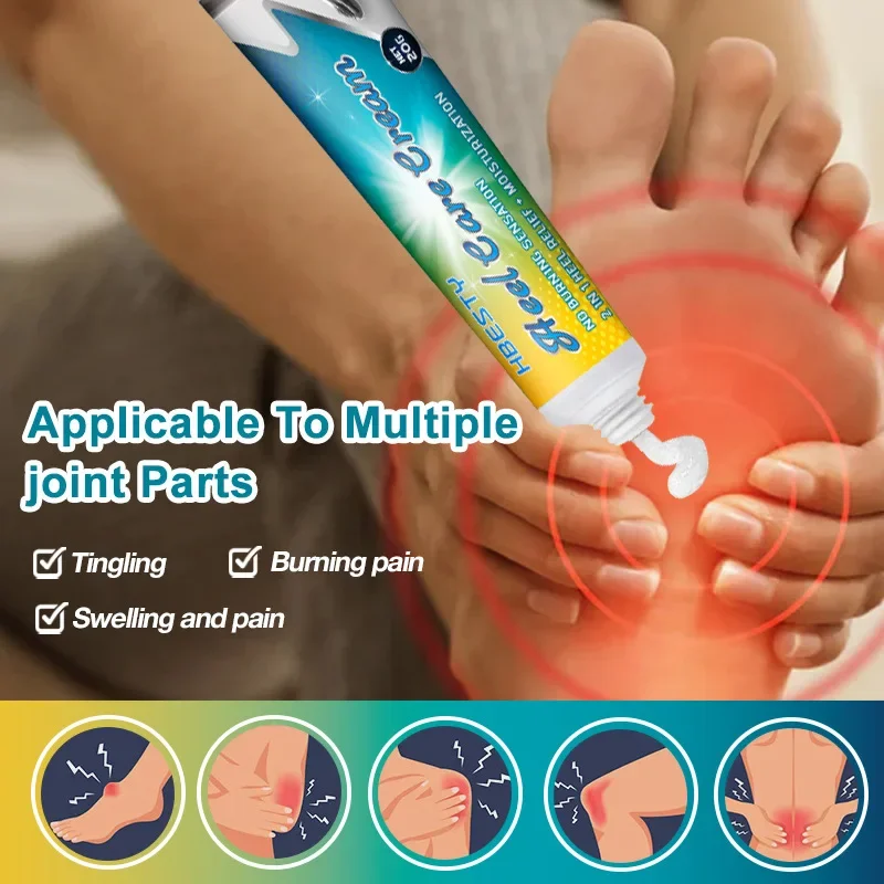 HBESTY Foot Heel Plantar Fascia Balm Ease Pain Very Moisturizing Two-in-One Care Balm Antibacterical Cream
