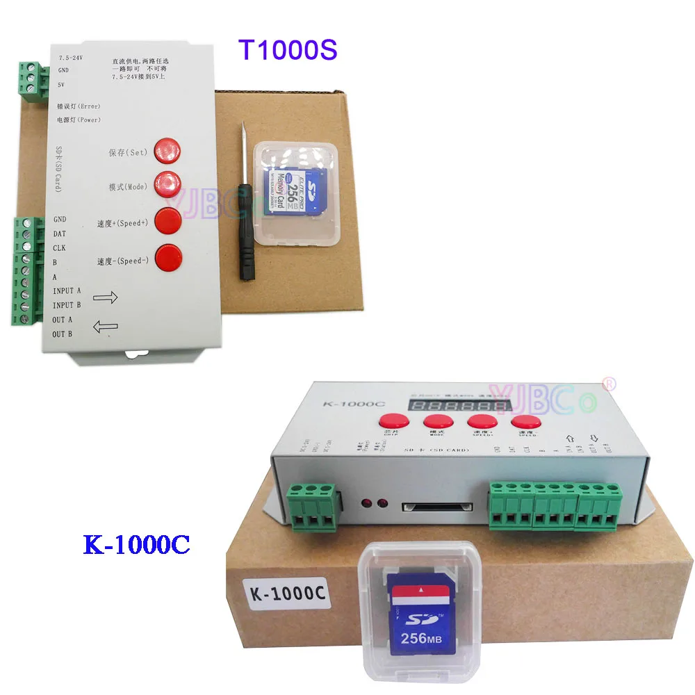 K1000C (T1000S Updated) Program LED controller K1000C WS2812B,WS2811