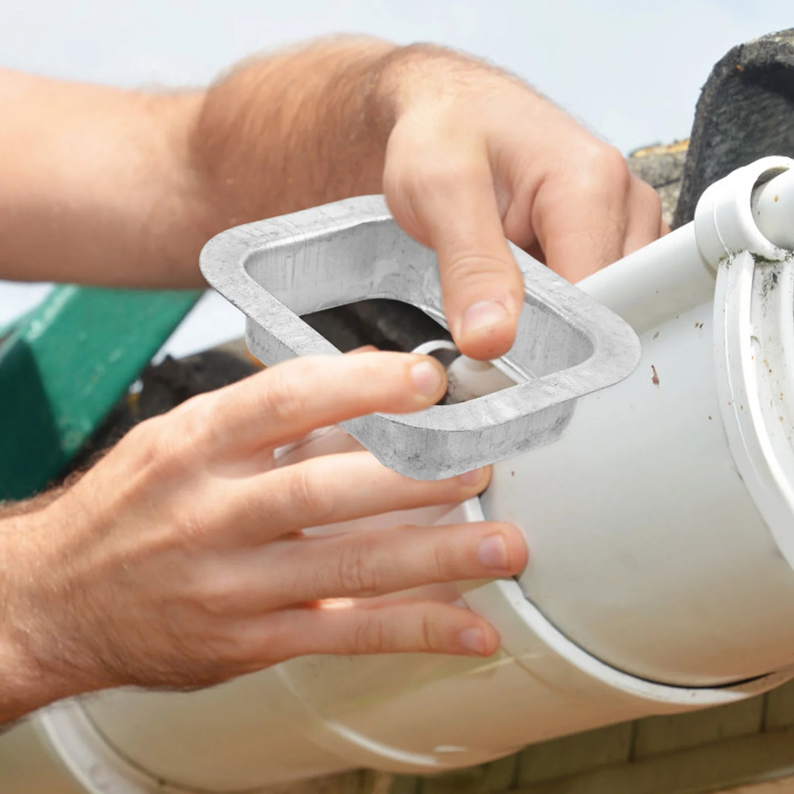 Pipe Connector Outlet for Rain Gutter High-pressure Connectors Aluminum Alloy Drain Part Raining