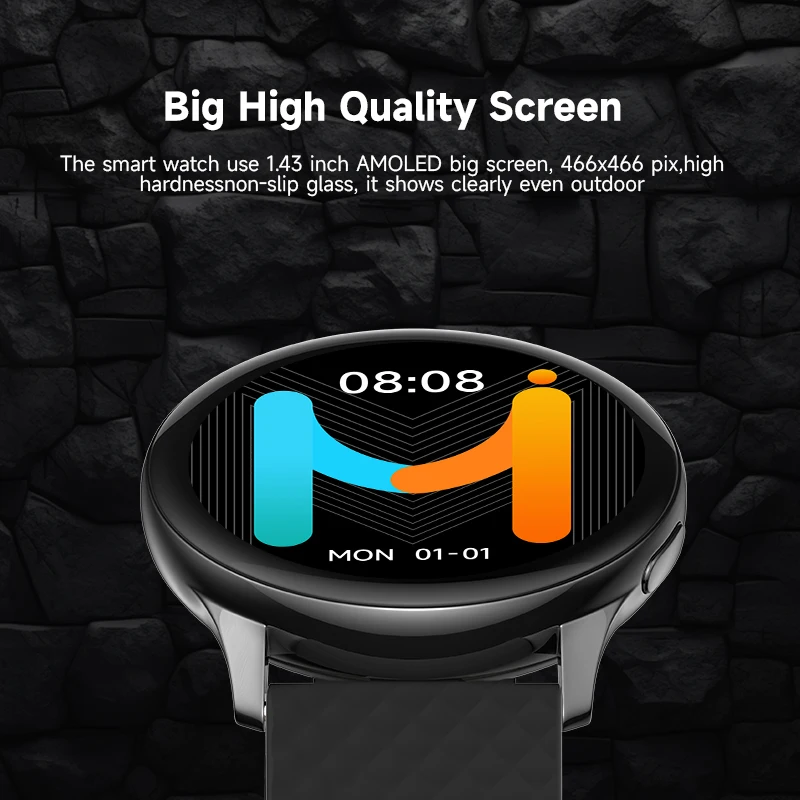 IMIKI KW66 Pro Ʈġ 1.43ġ AMOLED ÷ 270mAh IP67   мųʺ  ð