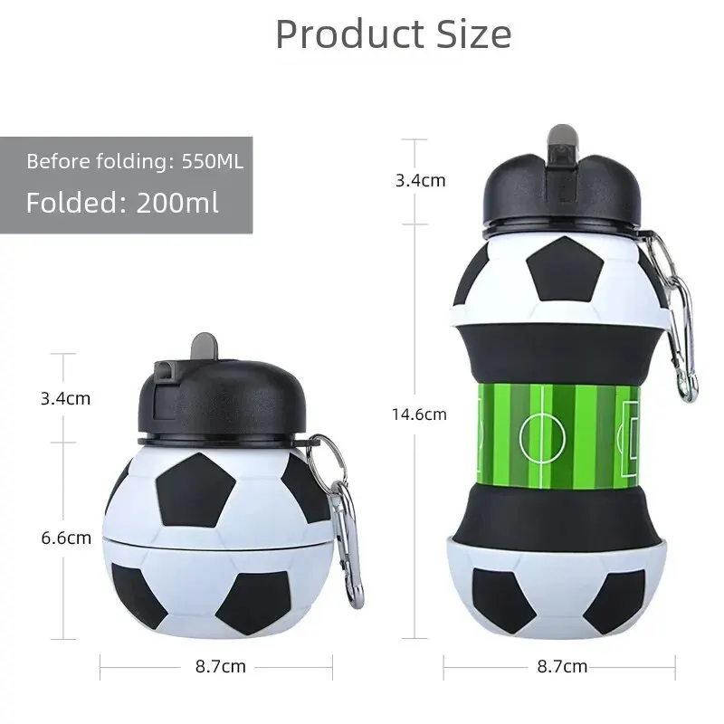 High temperature resistant football bottle + 550ml