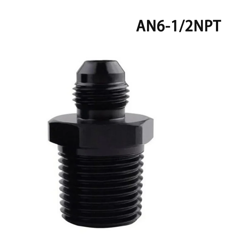 AN4 AN6 AN8 AN10 AN12 To 1/8 1/4 3/8 1/2 3/4 NPT Oil-cooled Universal Straight Fuel Hose Adapter Pipe Thread Fitting fuel hose adapter