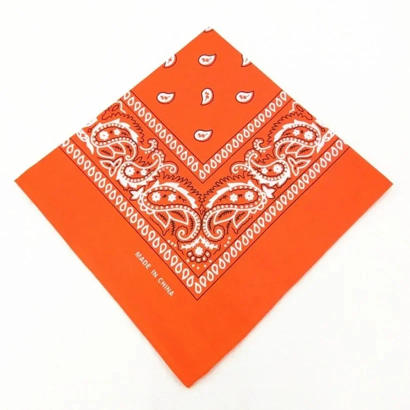 1/2/3 stücke Outdoor Radfahren Baumwolle Quadrat Schal Frauen Männer Paisley Print HipHop Bandanas Schals Stirnband Taschentuch Haar Maske – Detail 4