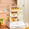 Household Three-layer Transparent Electric Steamer Steam Pot Cooking Steaming Food Dumplings Pan Warmer Multicooker Cooker Pots 1