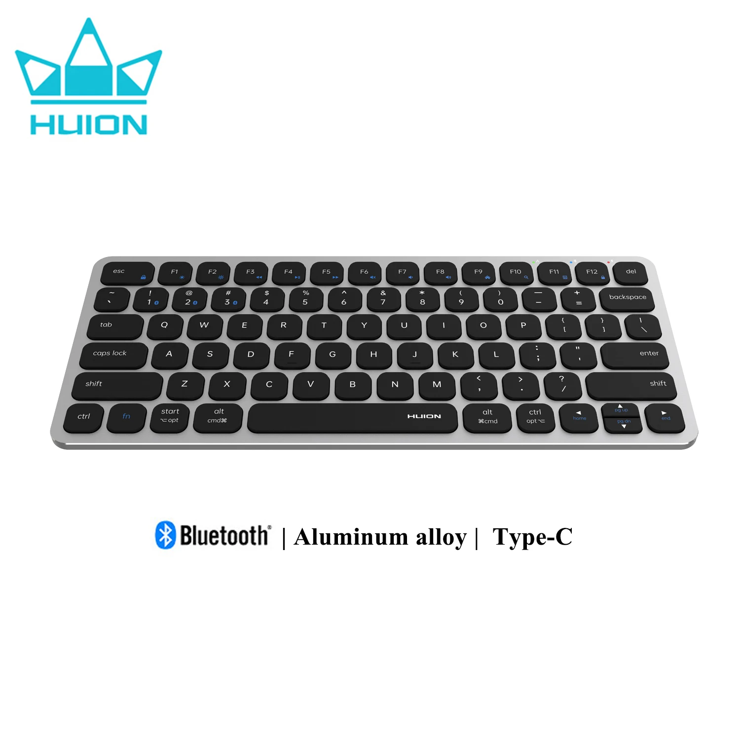 Huion Wireless Keyboard Bluetooth 5.1 Connection MultiFunction