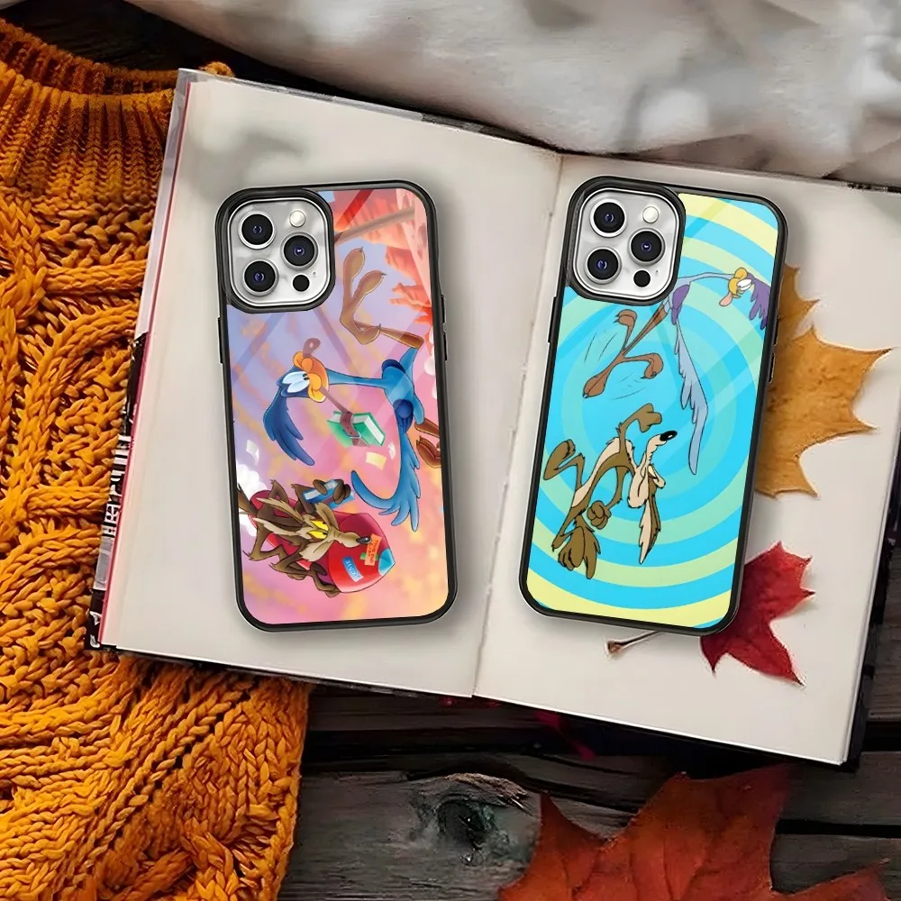 Maglia Willy Coyote Road Runner Custodia Per Telefono Pc + Tpu Per Iphone Apple 12 Pro Max 1115 13 14 Mini 6S 8 7 Cover