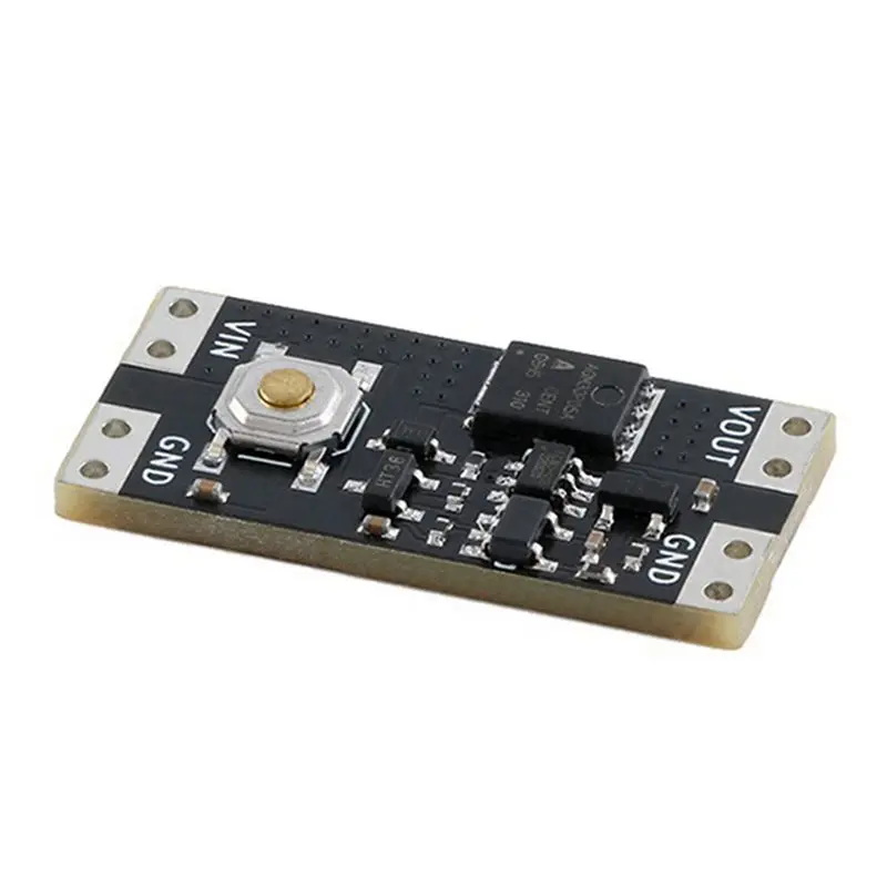 GROCE-20Pcs 단일 본드 버튼 바이스테이블 스위치 모듈 4.5-26V 1.3UA 부하 10A 저전력 광전압 미니 원 키 스위치 모듈