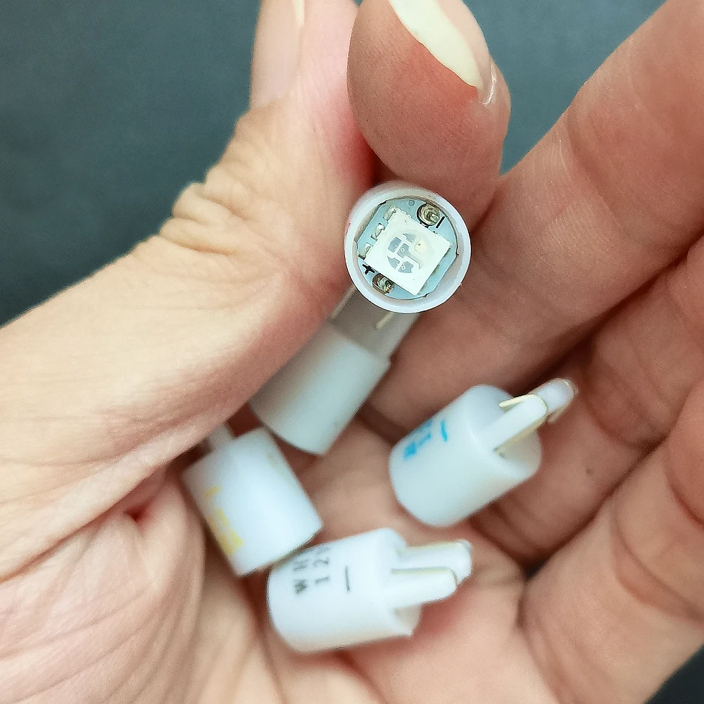 아케이드 게임용 LED 전구 조명, 푸시 단추, 레드, 옐로우, 그린, 블루, 화이트 컬러, DC12V 램프, 100 개/로트