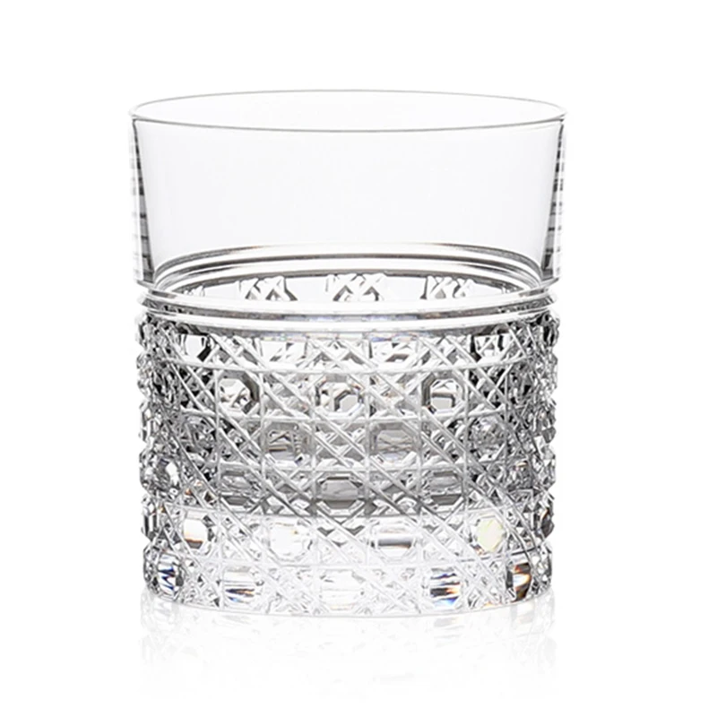 

Edo Kiriko Double Whisky Glass Diamand Handmade Engraving Whiskey Glass Wedding Gifts With Gift Packing 7.6oz/220ml