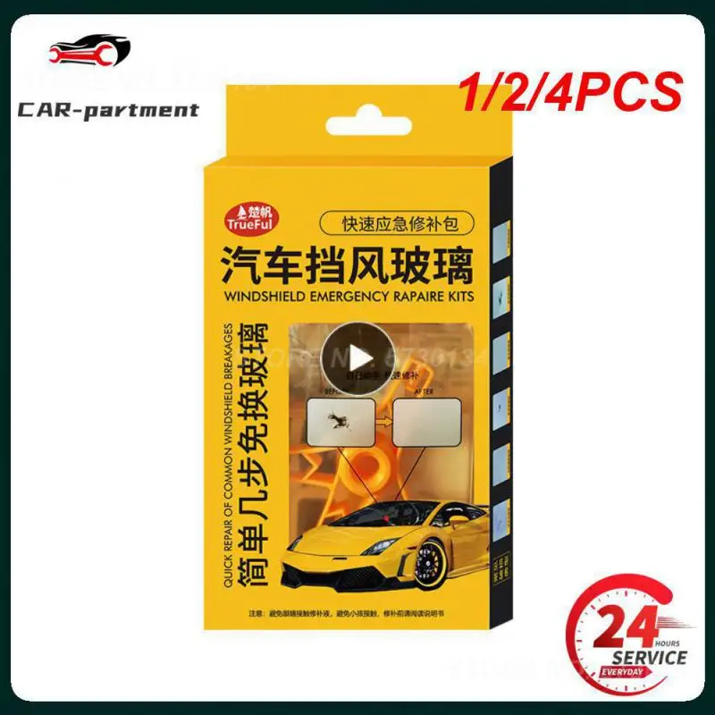 

1/2/4PCS Car Windshield Repair Kit Quick Fix Car Cracked Glass Windscreen Repair Tool Kit Resin Sealer Auto Window Screen