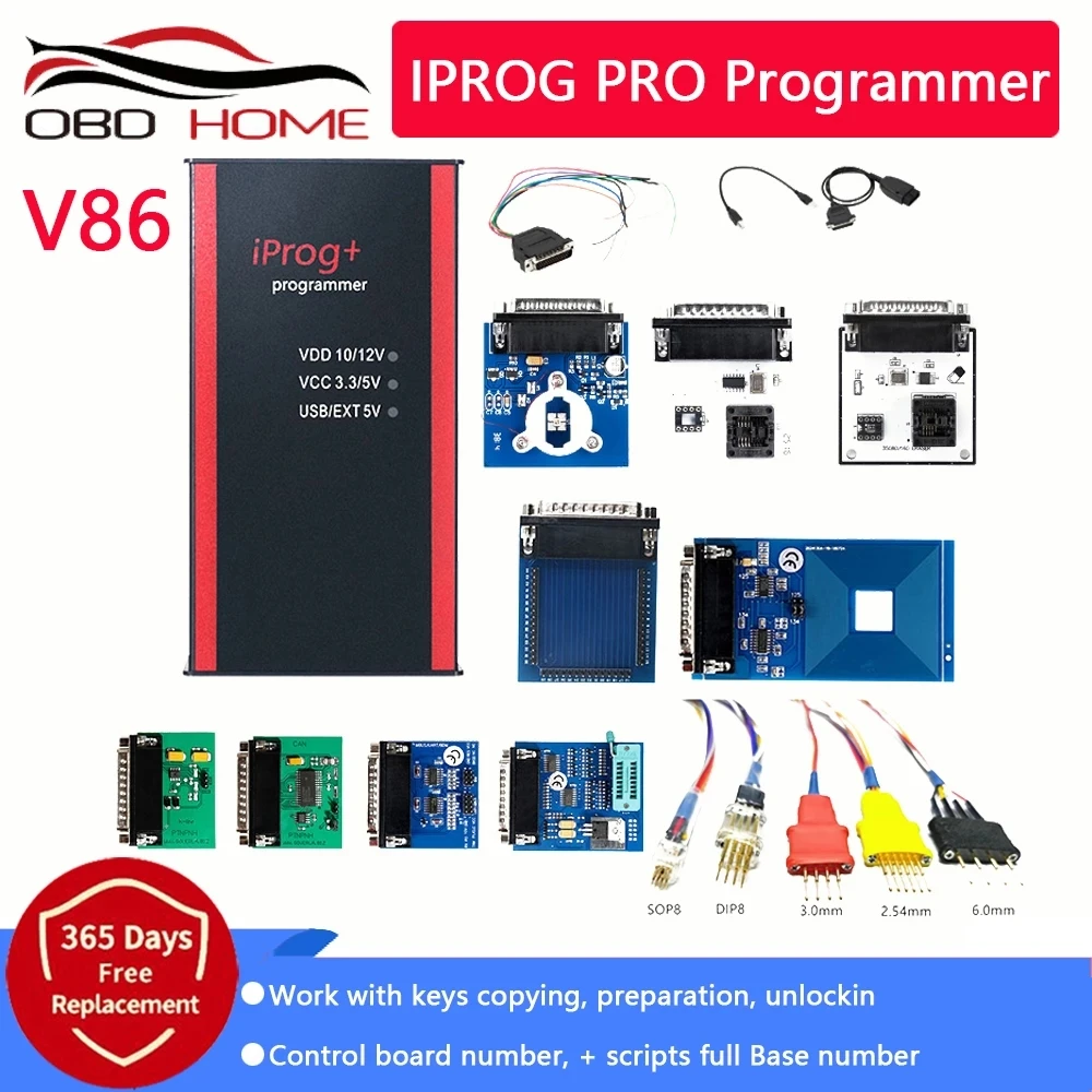 OBD2 Diagnostic Tools Car Iprog Pro V86 Programmer Kline Can Adapter