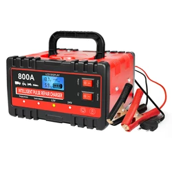 Portable 12V Smart Battery Charger with Intelligent Pulse Repair功能 (EU Plug)