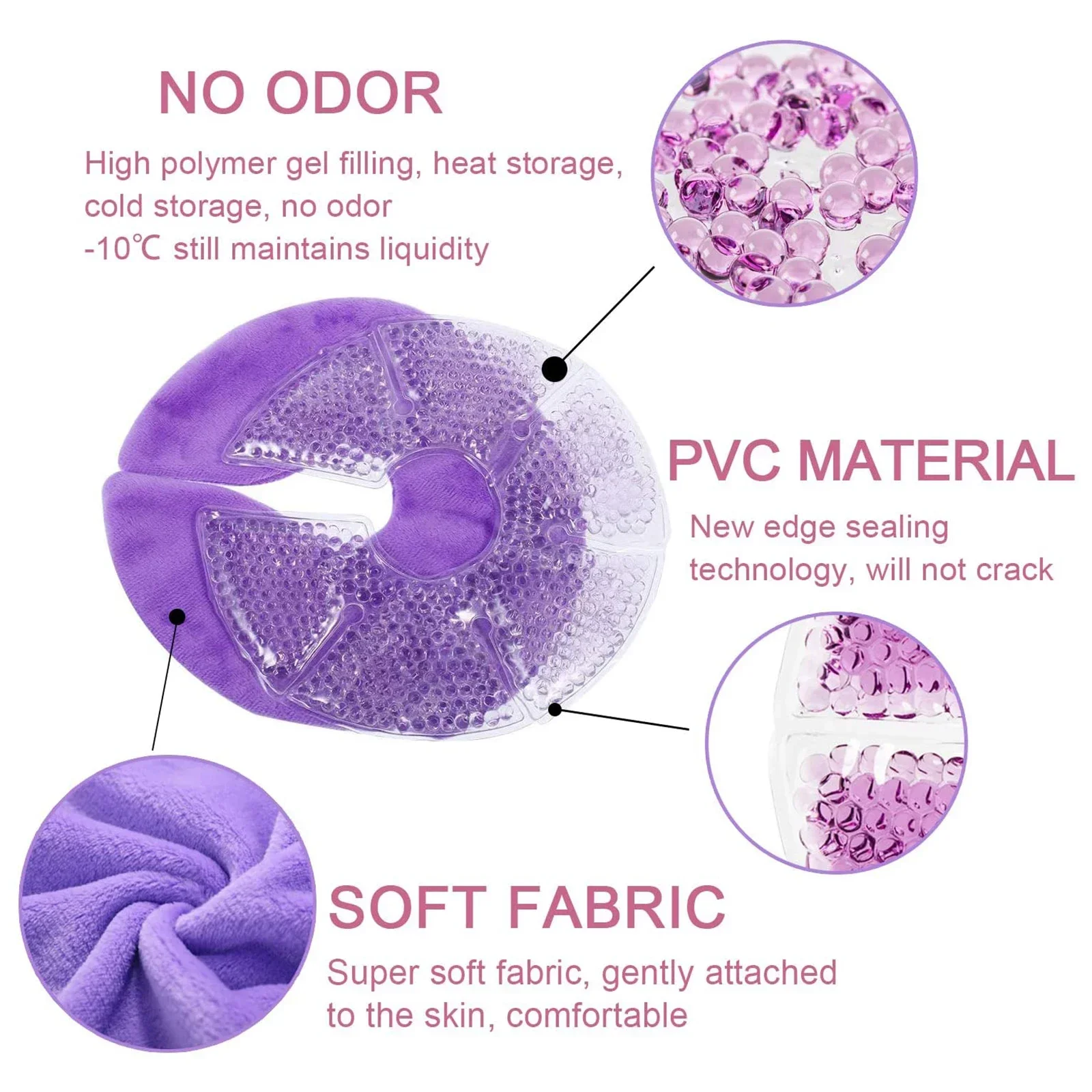 1PC Breast Therapy Pad Bead Ice Gel Pack Hot Cold Compress for Nursing Mother Breast Problem Dredge During Lactation breast pads milk pads