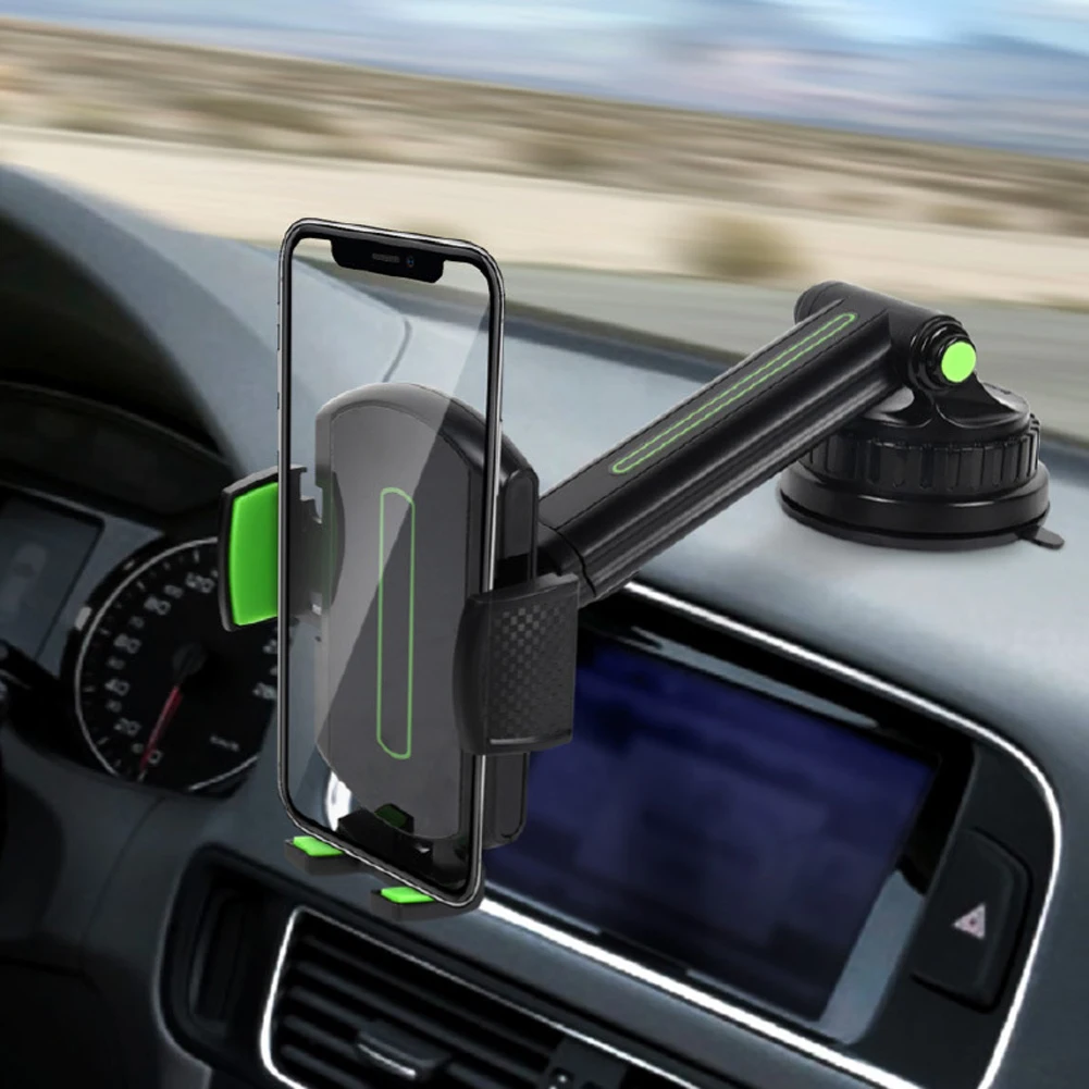 

Car Phone Mount Holder Multi-functional Telescopic Extended Phone Bracket Suction Cup For Windshield Center Console