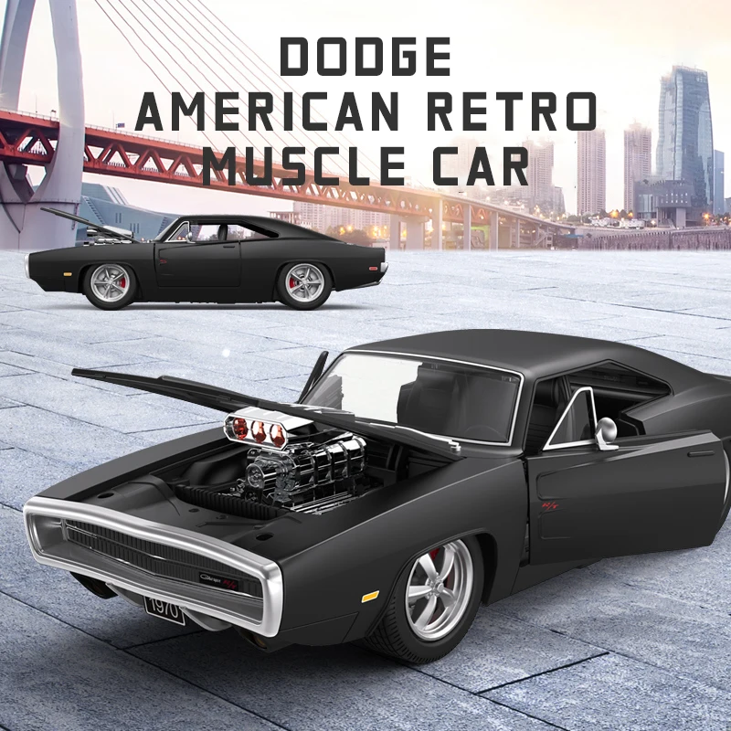 1/16 Dodge Charger R/T 1970 RC Car Toys Radio Remote Control Car Muscle Vehicle Model Toys Gift for Kids Adults Collection 6