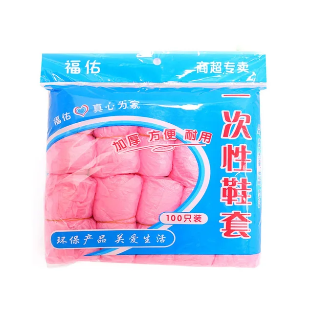 100Db/Tétel Műanyag Vízálló Eldobható Cipőfedelek Vastag Tisztító Cipőhő - Image 4