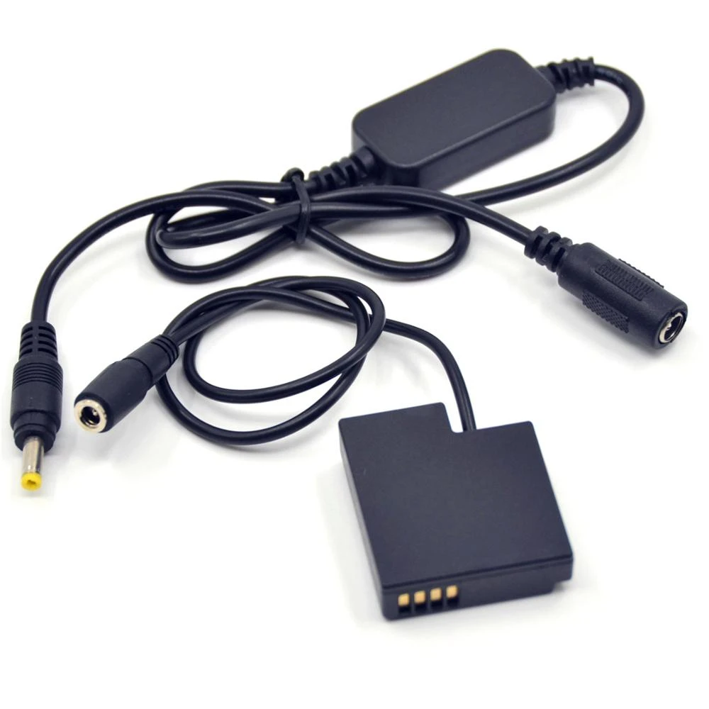 12V-24V Step-Down Power Adapter Cable + DMW-DCC15 Dummy Battery DMW-BLH7E BLH7EPP for Panasonic DMC-GM1 GM5 GF7 GF8 LX10 LX15