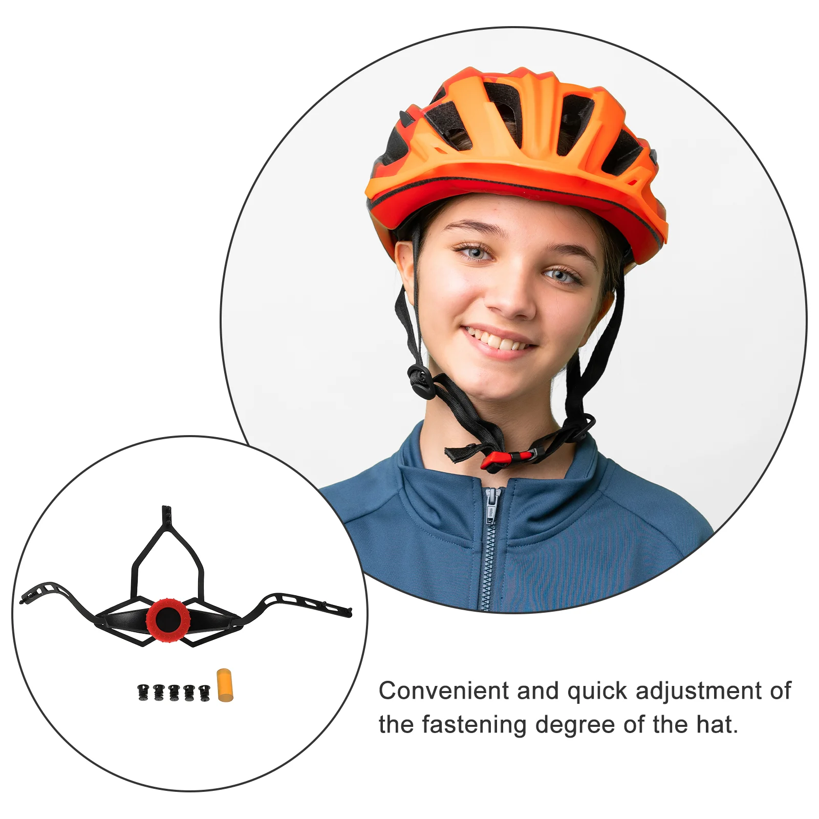 Plastic Lightweight Adjuster Quick Fit Chin Strap Regulator Safety Hat Accessory Bike Hard Hat Adjuster Workplace Safety