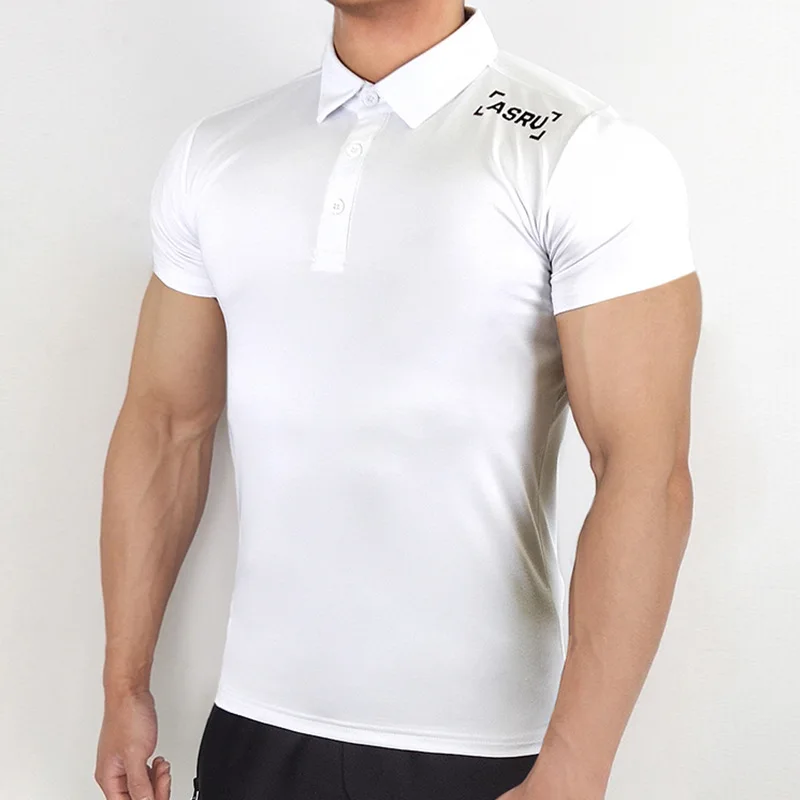 Men's Clothing Summer Casual T-Shirt Male Gym Fitness Running Sport Short Sleeve Camisas Polo Shirts Sweatshirt Plus Size S-5XL 5