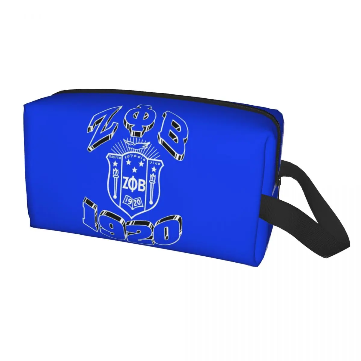 

Travel Zeta Phi Beta Sorority Toiletry Bag Fashion Greek Letter 1920 Makeup Cosmetic Organizer Women Beauty Storage Dopp Kit Box