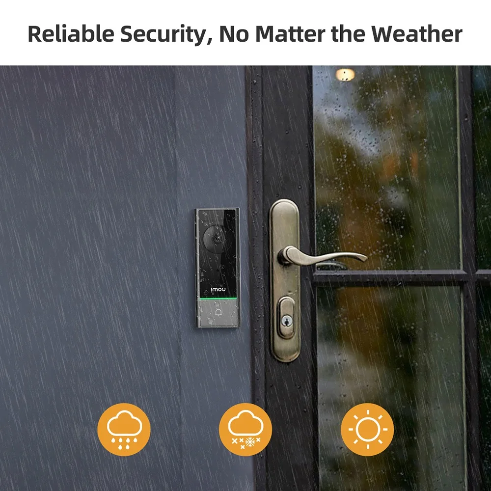IMOU 5MP kamera doorbell souprava bezdrátový DB60 chytrá domácí kukátko pro dveře zvon IP65 outdoorové noc vidění člověk detekce