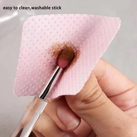 ZZ06 Nail Arts Silicone Applicator Sticks Reusable Chrome Glitter Applying Manicure Tool Easy-Daub Pigment Silicone Nail Brush 2