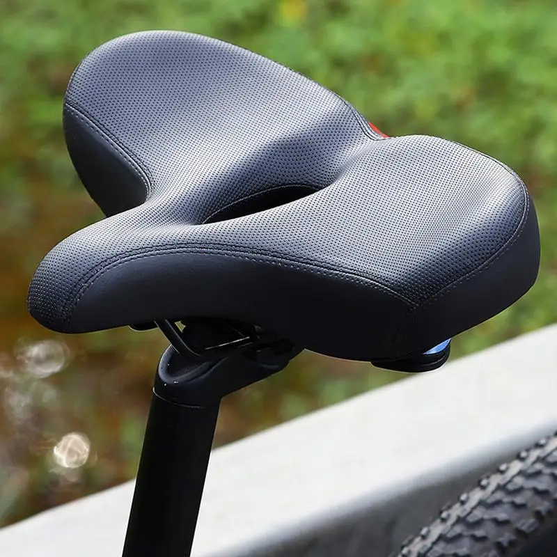 Selle de vélo VTT extra large ergonomique, confortable, optique, mousse,  absorption des chocs, siège de vélo de trajet, coussin de vélo électrique -  AliExpress