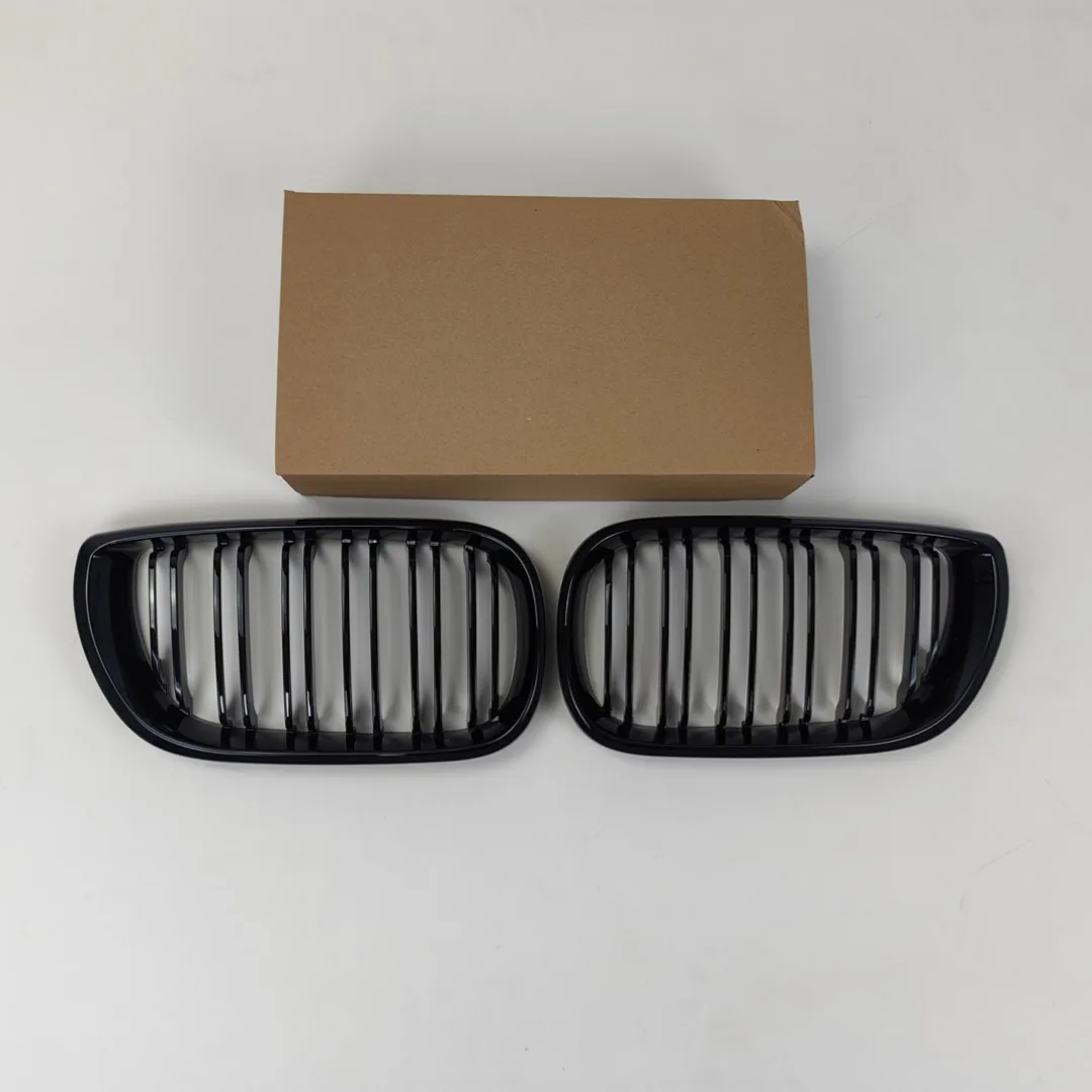 Front-Kühlergrill Einlassgitter Motorhaubengrill Glänzend Schwarz ABS Auto-Tuning-Zubehör Umbau für BMW E46 2/4-Türer 3er Serie 2002-2006 – Detail 8