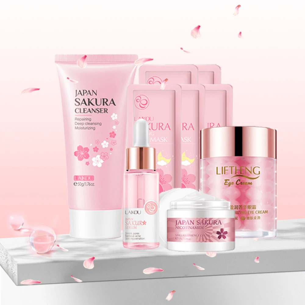 Sakura Facial Cleanser Korean Cosmetics Moisturize Sleeping Mask