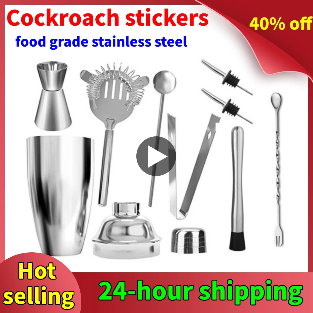 Stainless Steel Cocktail Shaker Mixer Wine Martini Boston Shaker For Bartender Drink Party Bar Tools Barware Home Dining Kitchen For cocktail shaker