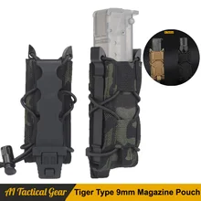 

Tactical MOLLE Magazine Pouch Tiger Type Fast Mag 9mm Ammo Pouch Fit For 9mm Magazine Hunting Gear Airsoft Accessories