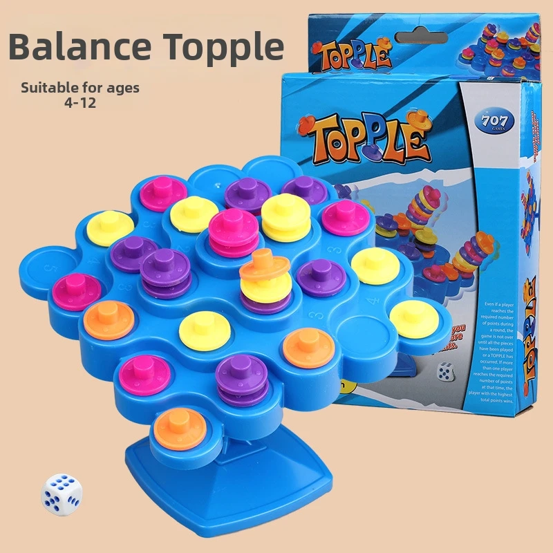 Interactive Balance Tower Stacking Game - Educational Tabletop Toy