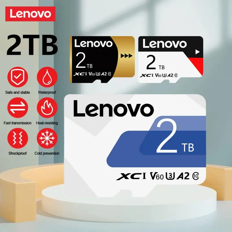 Originale Lenovo 2Tb Micro Tf Sd Card 512 Gb128Gb Sd Memory Card U3 Tf Memory Flash Card Per Telefono/Computer/Fotocamera/Nintendo Switch