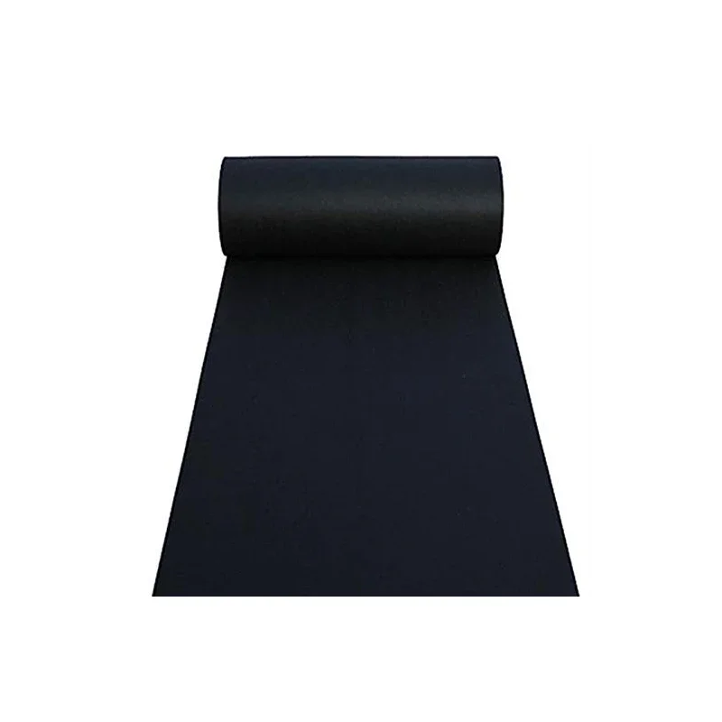 שטיח רץ מעבר שחור ללא החלקה, שטיח, נהדר לטקס חתונה, מסיבה, קישוטי אירועים, כנסייה, מקורה, בחוץ