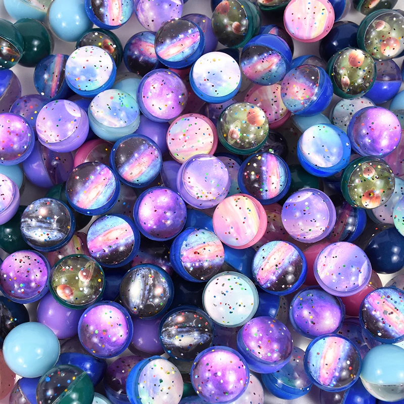 10/20Pcs 32mm Space Theme Bounce Ball Starry Sky Planet Jumping Ball Kids Birthday Party Favos Toys Pinata Filler Christmas Gift